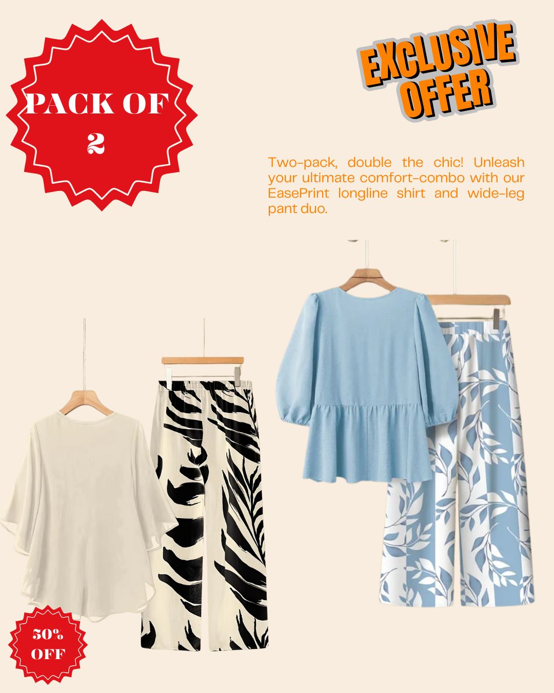 Pack of 2 – Effortless Everyday Style Combo