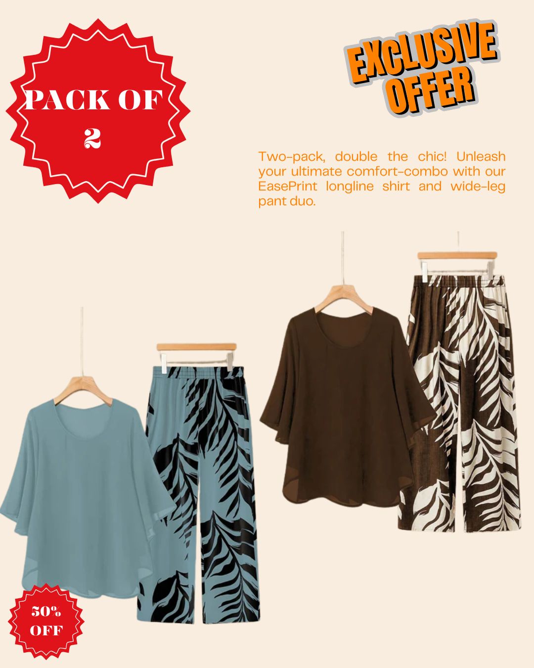 Pack of 2 – Effortless Everyday Style Combo