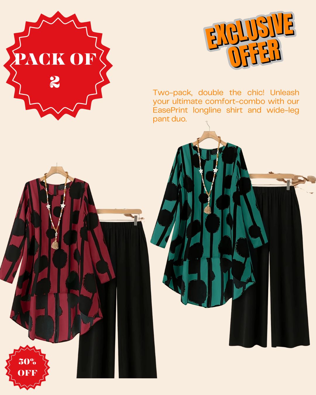 Pack of 2 – Effortless Everyday Style Combo