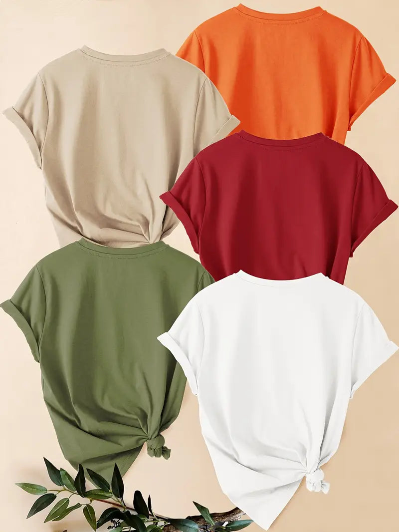 Pack of 5 Women T-Shirts