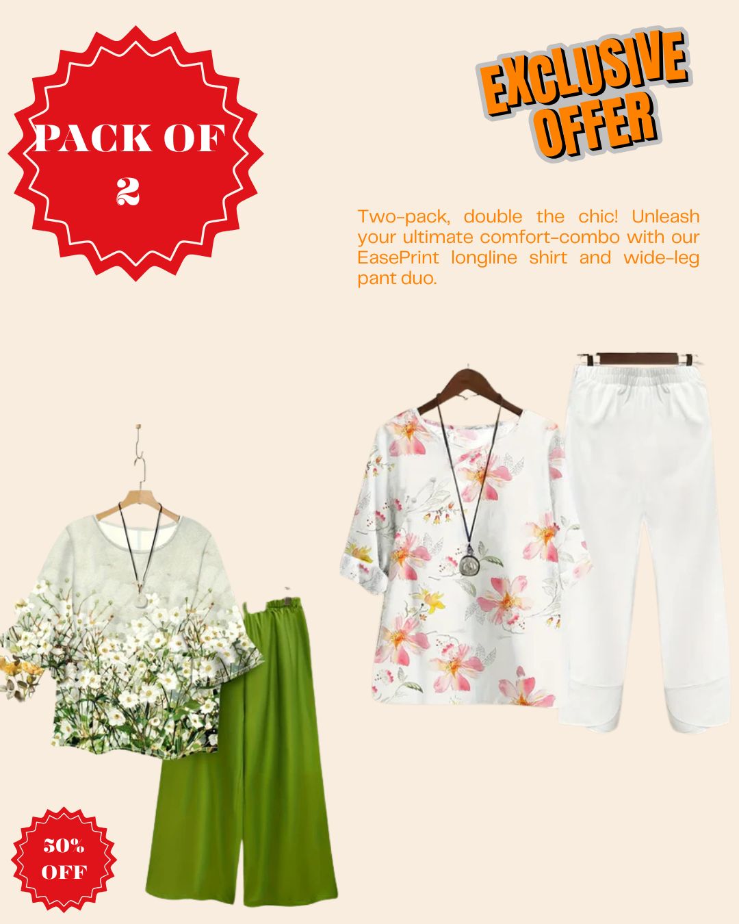 Pack of 2 – Effortless Everyday Style Combo