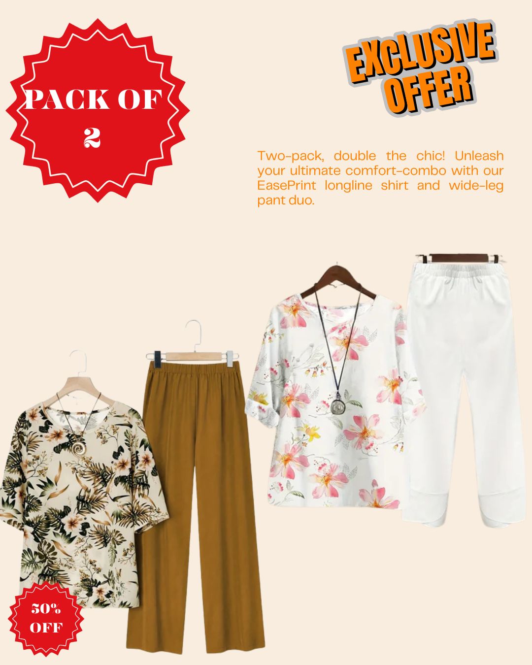 Pack of 2 – Effortless Everyday Style Combo