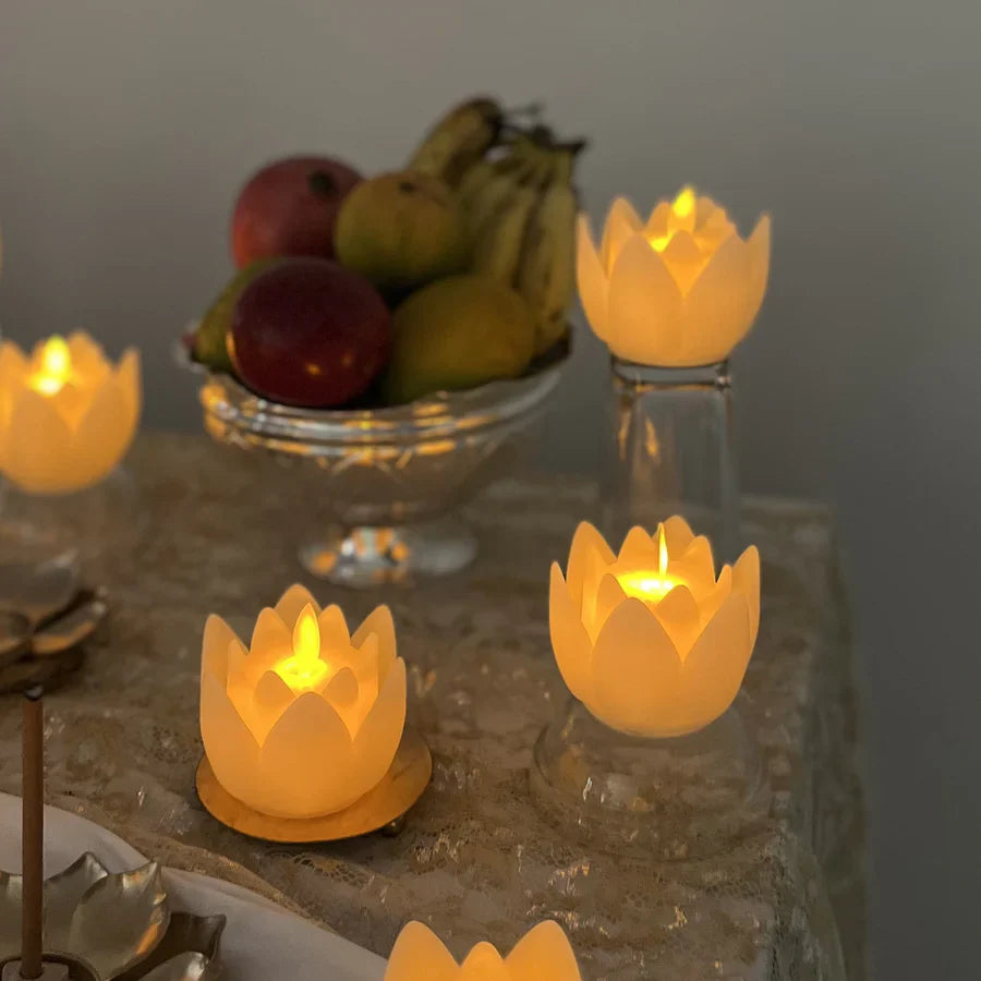 LED Lotus Candles Sets