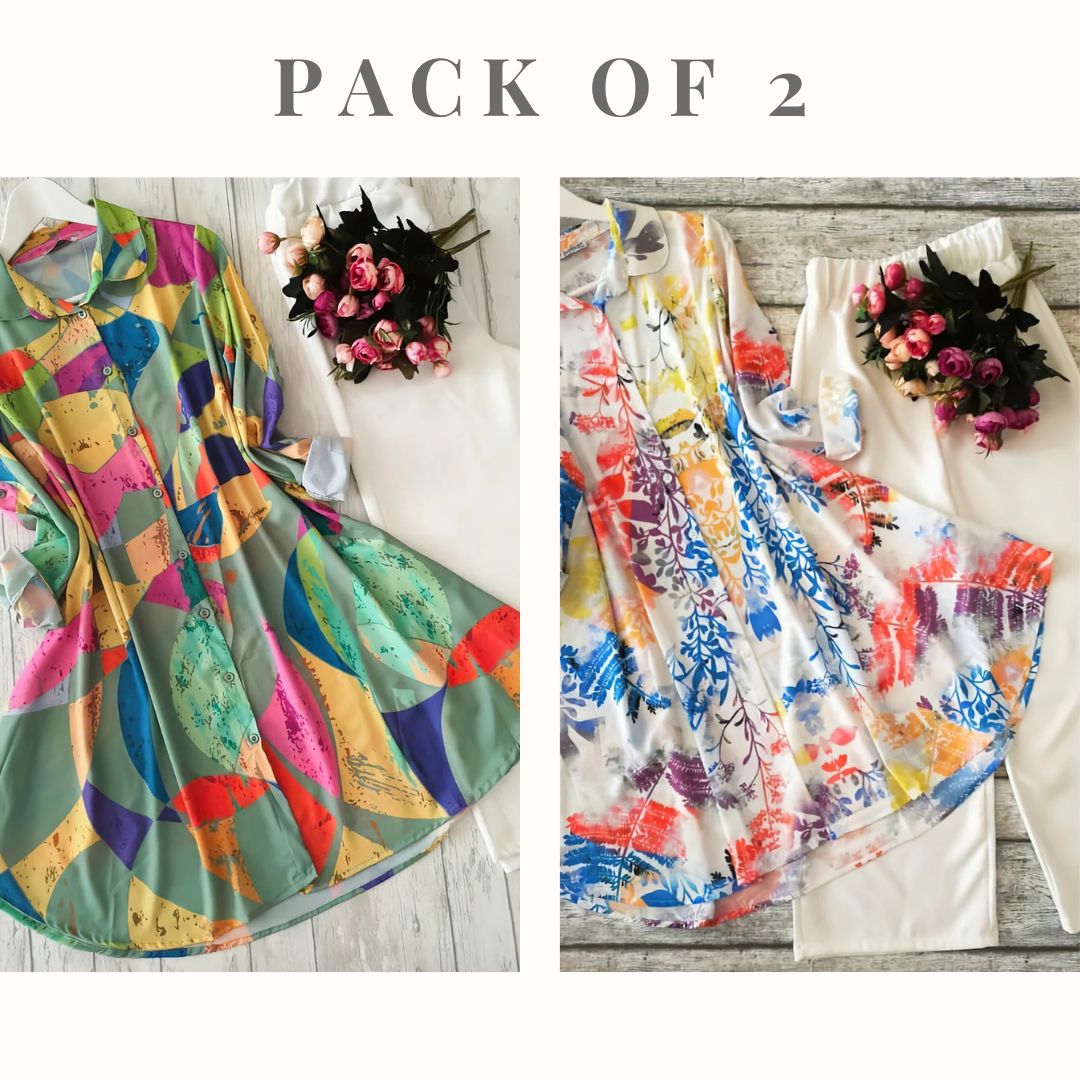 Pack Of 2 Heavy Kurti With Palazzo