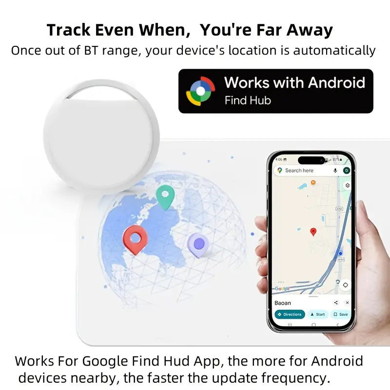 RSH Smart GPS Tracker – Real-Time Asset Tracker for Cars, Keys, Bags & Wallets, Android Compatible