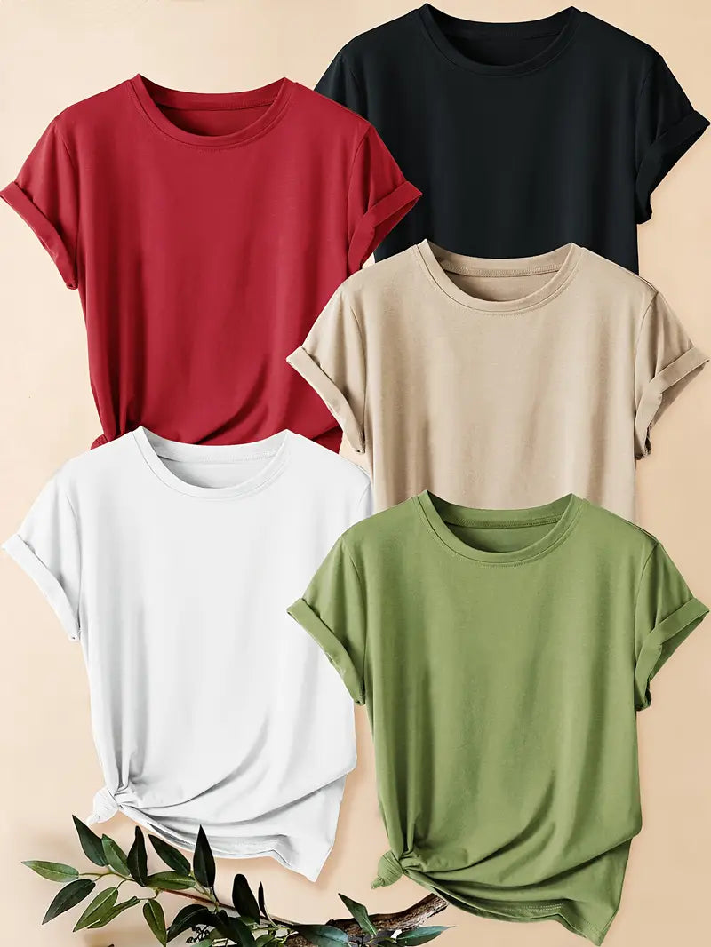 Pack of 5 Women T-Shirts