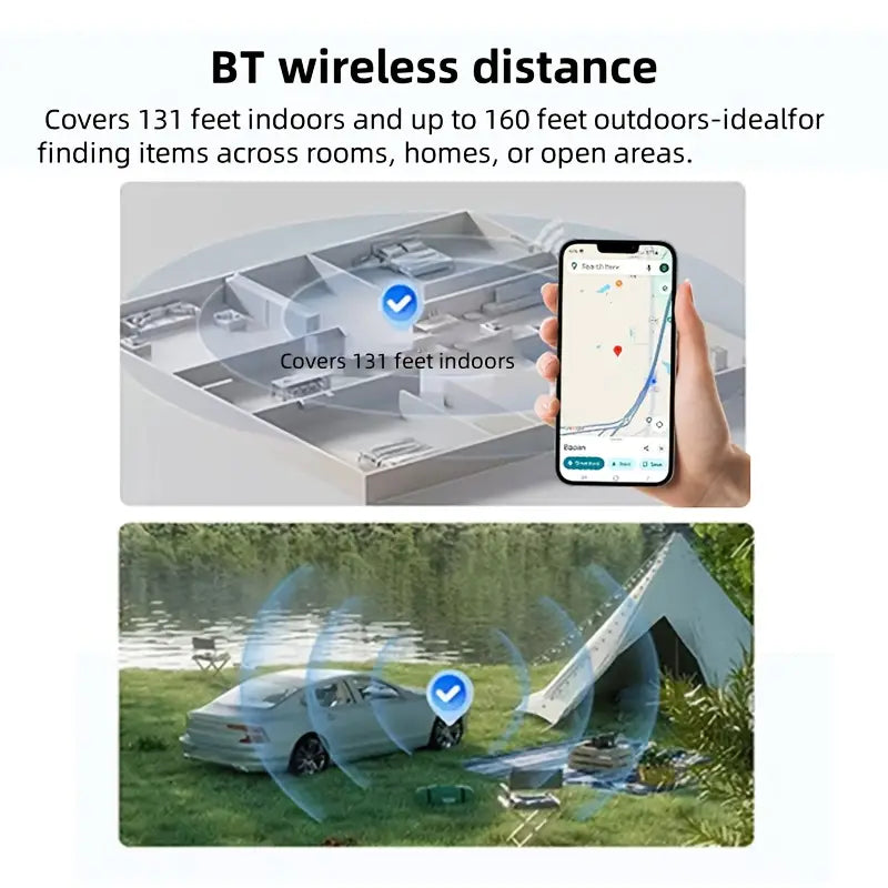 RSH Smart GPS Tracker – Real-Time Asset Tracker for Cars, Keys, Bags & Wallets, Android Compatible