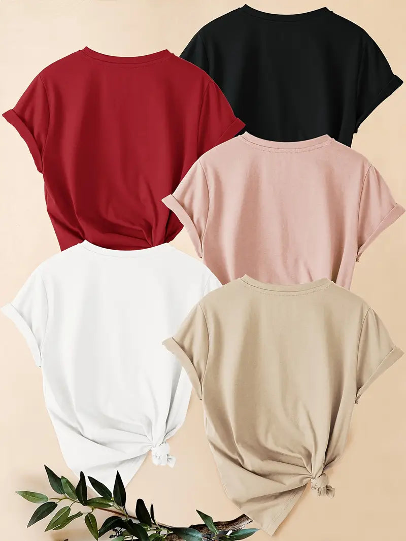 Pack of 5 Women T-Shirts