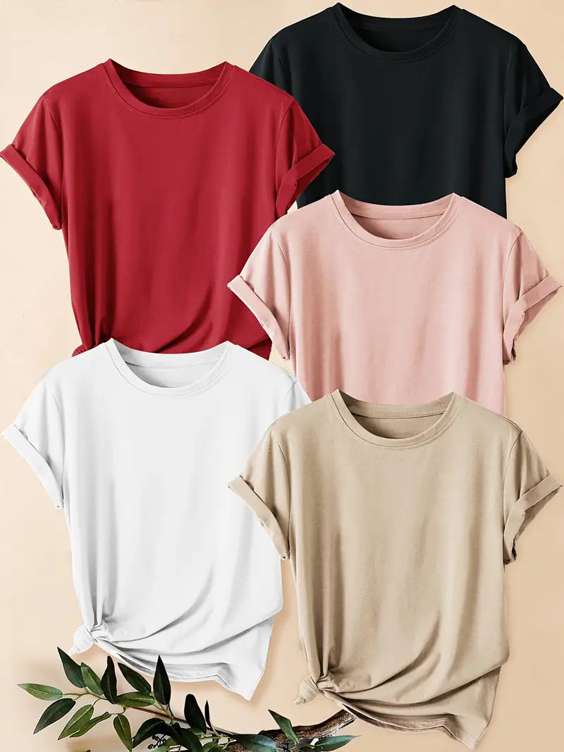 Pack of 5 Women T-Shirts