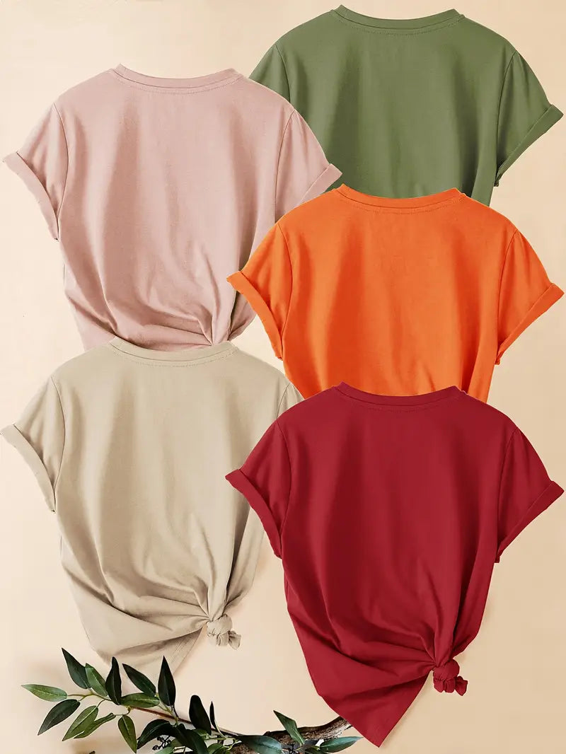 Pack of 5 Women T-Shirts