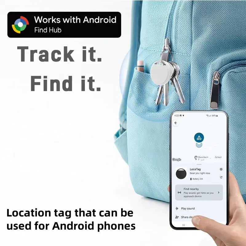 RSH Smart GPS Tracker – Real-Time Asset Tracker for Cars, Keys, Bags & Wallets, Android Compatible