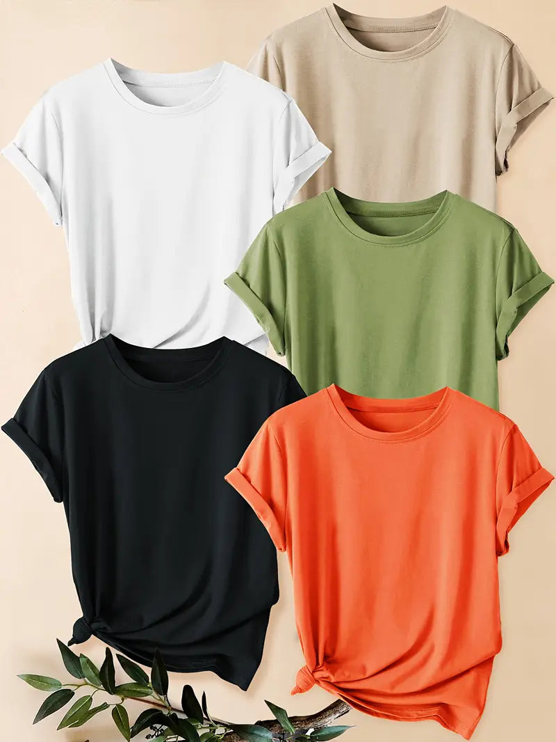 Pack of 5 Women T-Shirts