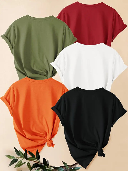 Pack of 5 Women T-Shirts