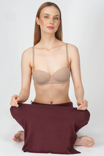 Everyday saree Shapewear Mahogany Red