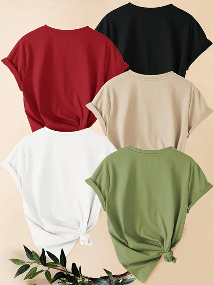 Pack of 5 Women T-Shirts