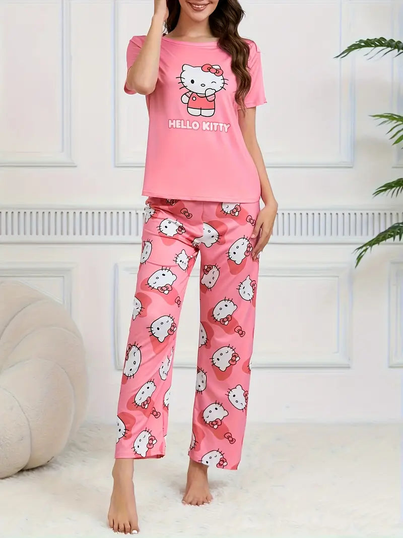 Outside Cozy Cartoon Print Home & Streetwear (Pack of 3)