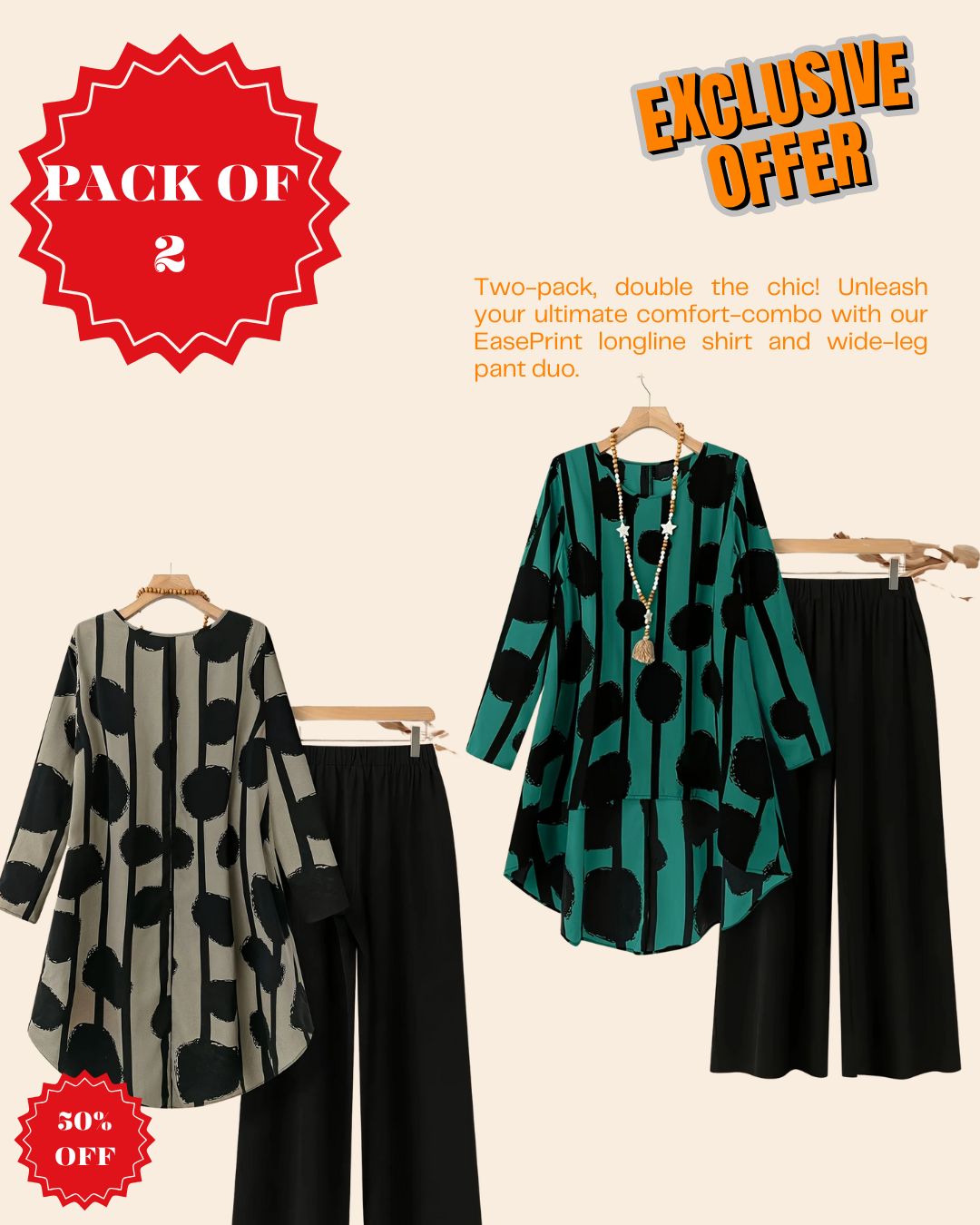 Pack of 2 – Effortless Everyday Style Combo