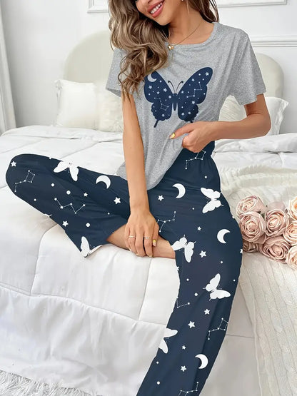 Outside Cozy Cartoon Print Home & Streetwear (Pack of 3)