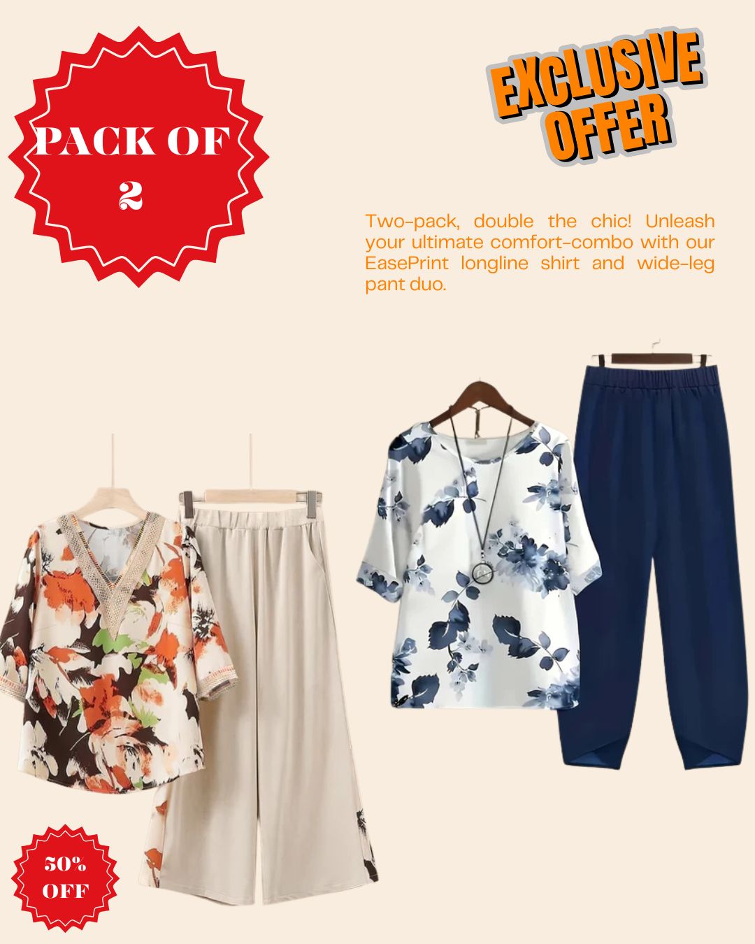 Pack of 2 – Effortless Everyday Style Combo