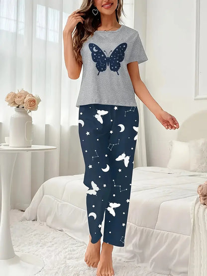 Outside Cozy Cartoon Print Home & Streetwear (Pack of 3)