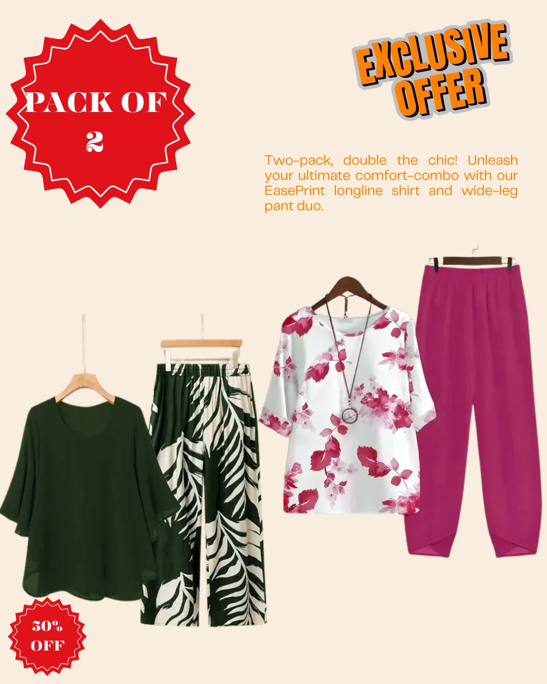 Pack of 2 – Effortless Everyday Style Combo