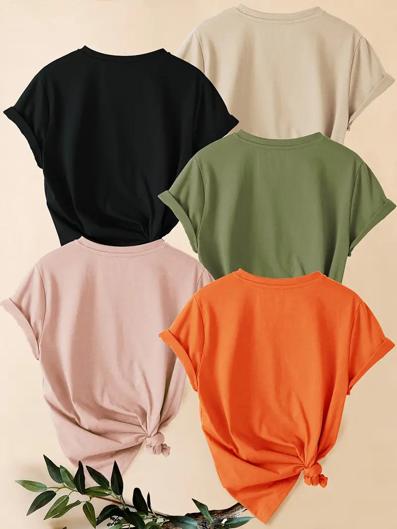 Pack of 5 Women T-Shirts