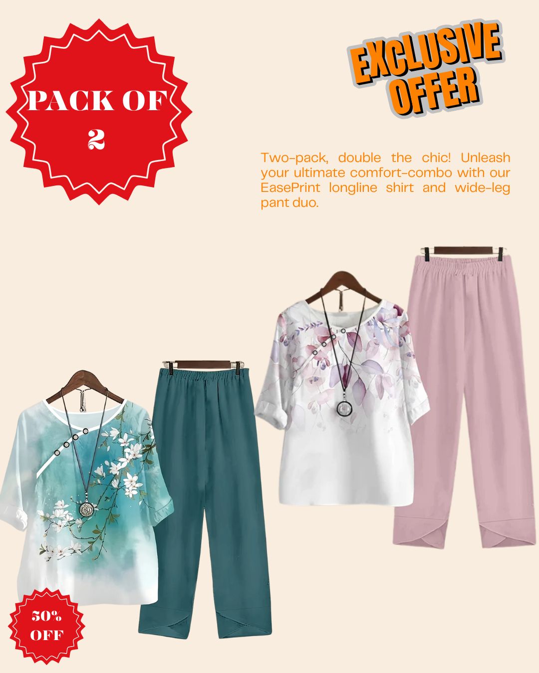 Pack of 2 – Effortless Everyday Style Combo