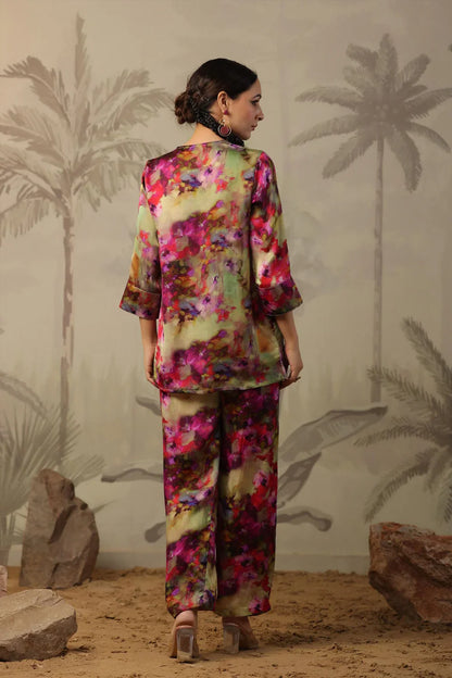 Chill Mode Co-Ord Set Half Sleeve T-shirt & Straight Leg Pant