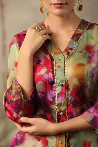 Chill Mode Co-Ord Set Half Sleeve T-shirt & Straight Leg Pant