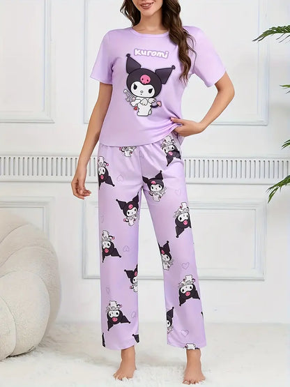 Outside Cozy Cartoon Print Home & Streetwear (Pack of 3)