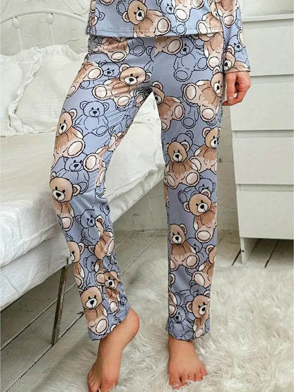 Outside Cozy Cartoon Print Home & Streetwear (Pack of 3)