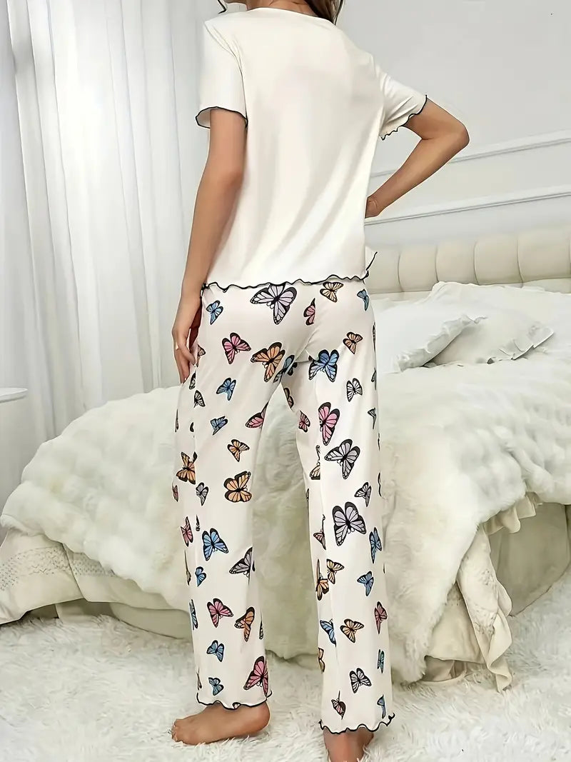 Outside Cozy Cartoon Print Home & Streetwear (Pack of 3)