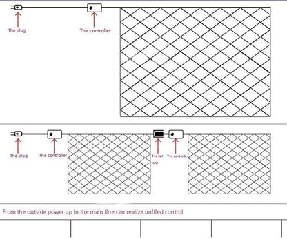 Led Net Mesh String Lights