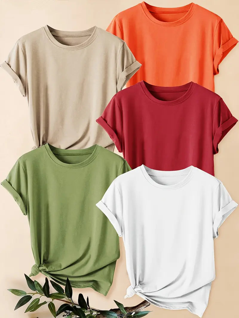 Pack of 5 Women T-Shirts