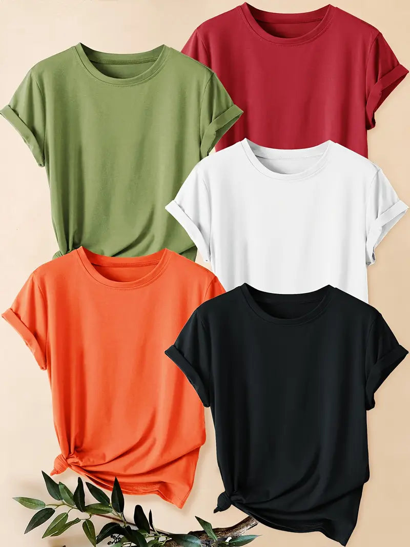 Pack of 5 Women T-Shirts