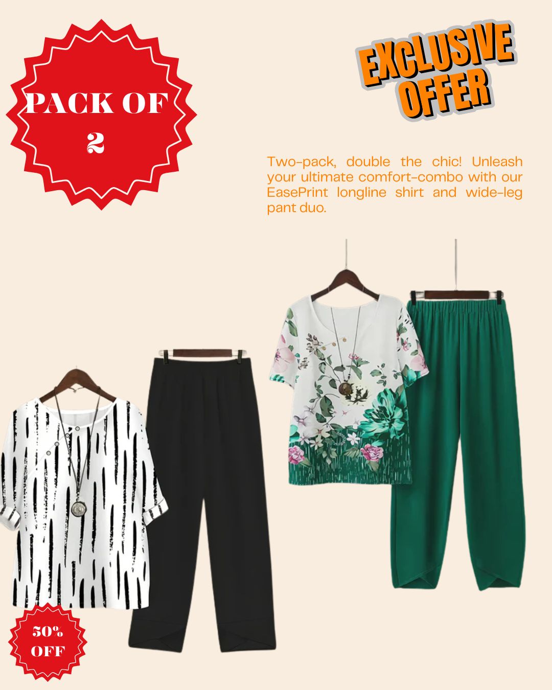 Pack of 2 – Effortless Everyday Style Combo