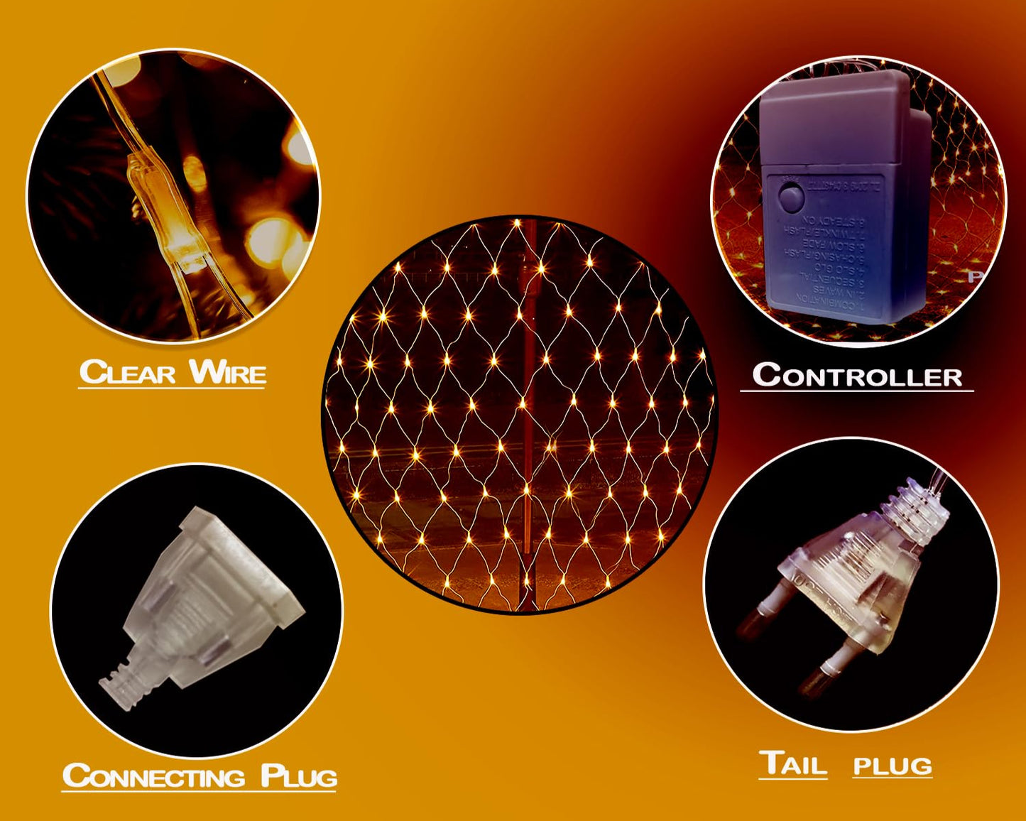 Led Net Mesh String Lights