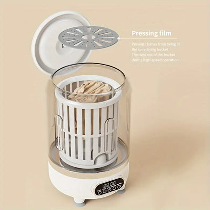 Mini Automatic Washing & Drying Machine, Portable Clothes Washer with Rechargeable Battery