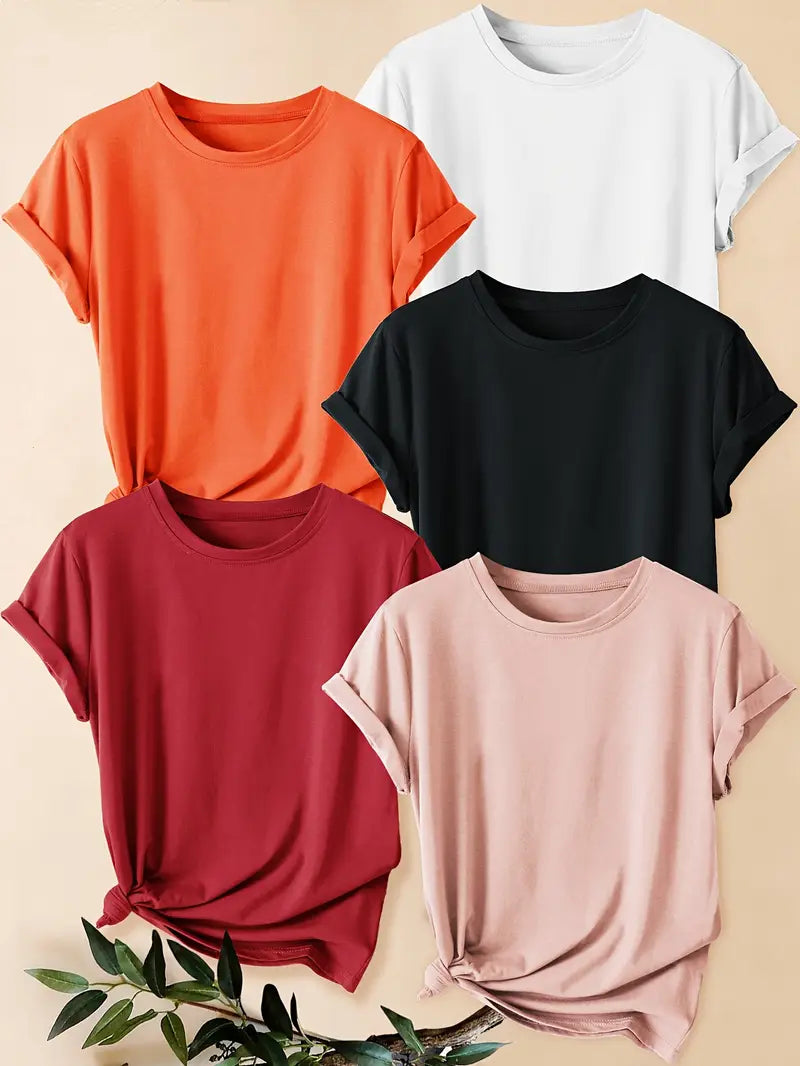 Pack of 5 Women T-Shirts