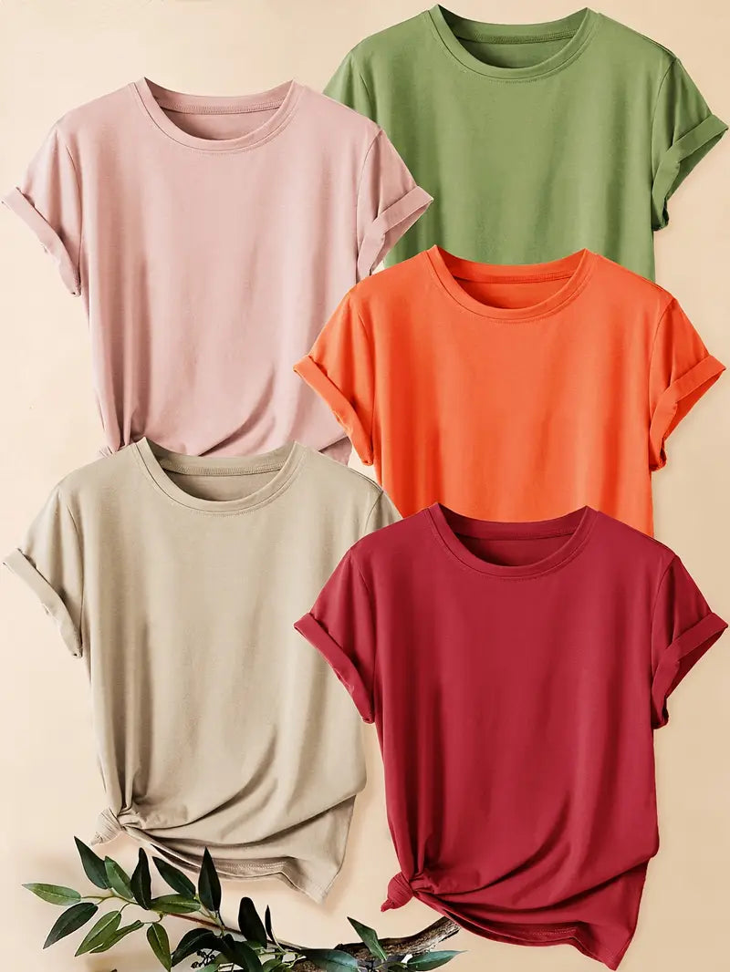 Pack of 5 Women T-Shirts