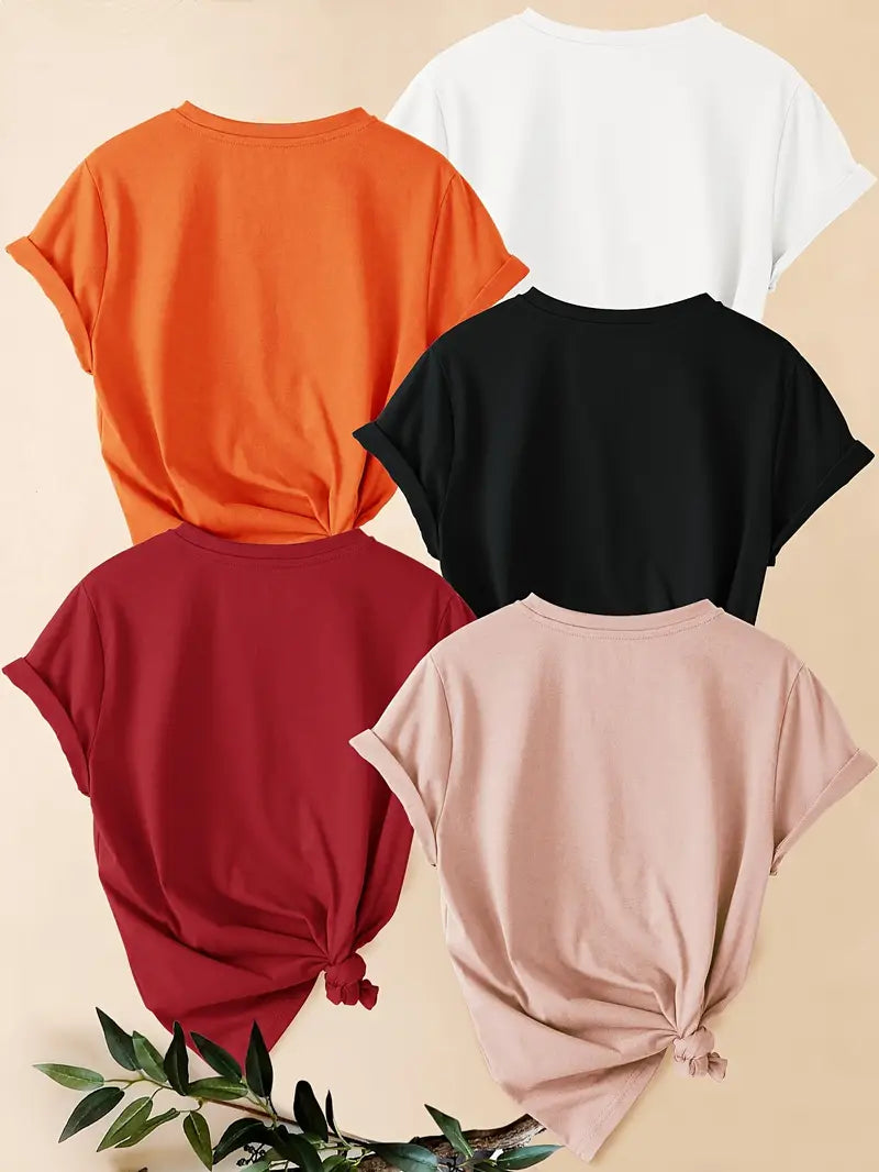 Pack of 5 Women T-Shirts
