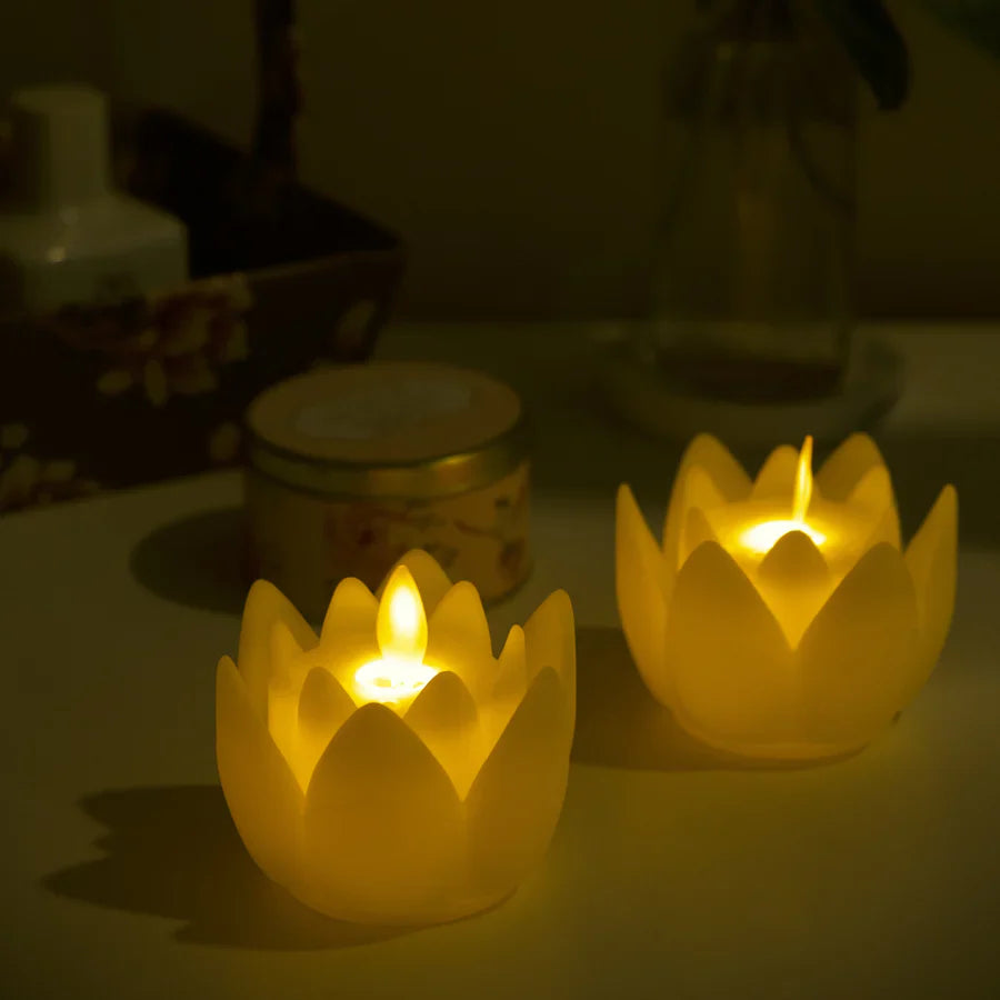 LED Lotus Candles Sets