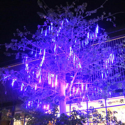 Colorful Icicle Fall String Outdoor Street Led Rain Style