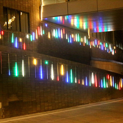 Colorful Icicle Fall String Outdoor Street Led Rain Style