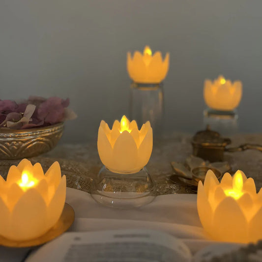 LED Lotus Candles Sets