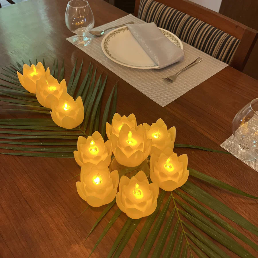 LED Lotus Candles Sets