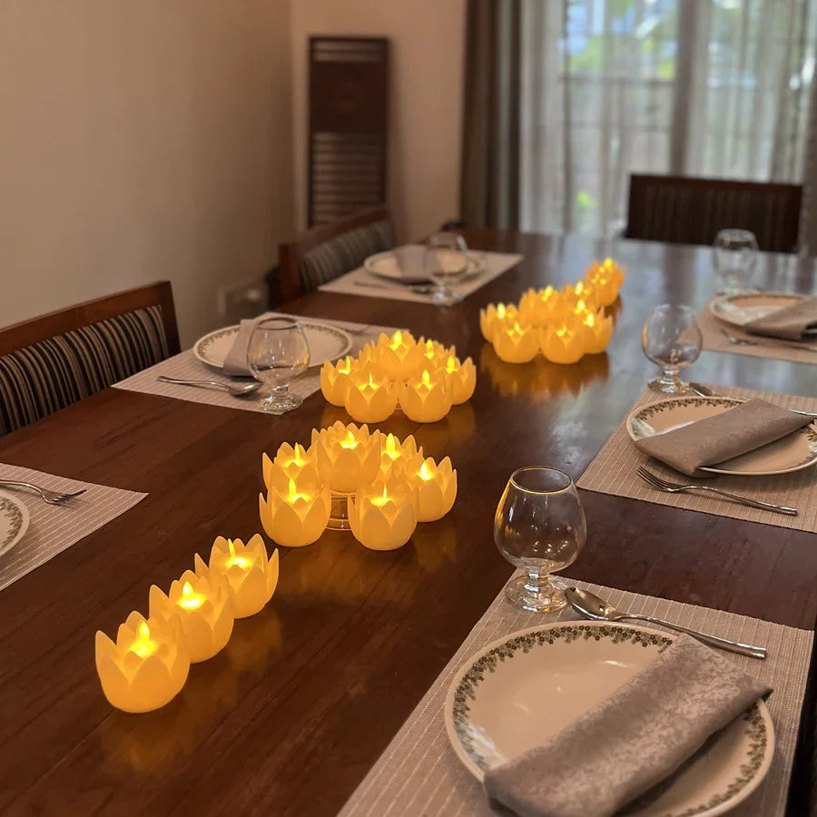 LED Lotus Candles Sets