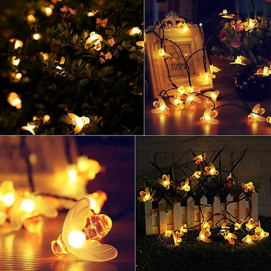 (PACK OF 2 ) Honey Bee String Lights for Indoor Outdoor Decoration Diwali Light