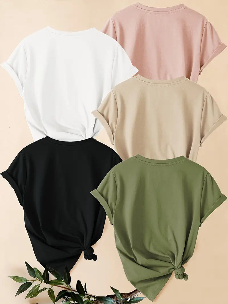 Pack of 5 Women T-Shirts