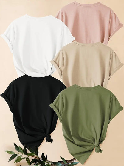 Pack of 5 Women T-Shirts
